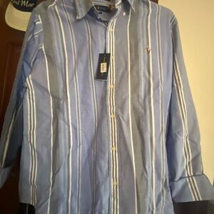 Blue Striped Men's Shirt